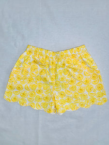 Lemon Scalloped Shorts